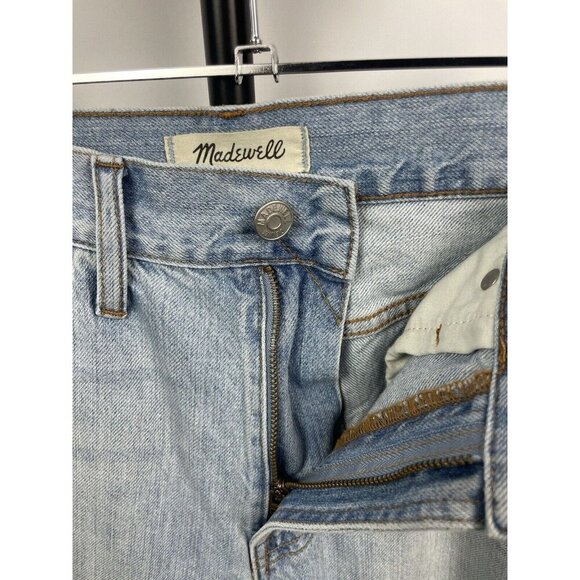 Madewell Light Blue Wash The Perfect Summer Straight Leg Denim Jean Size 28 - Picture 9 of 11